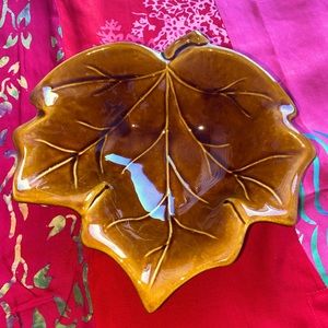 🍁Glazed Ceramic Fall Maple Leaf Dish